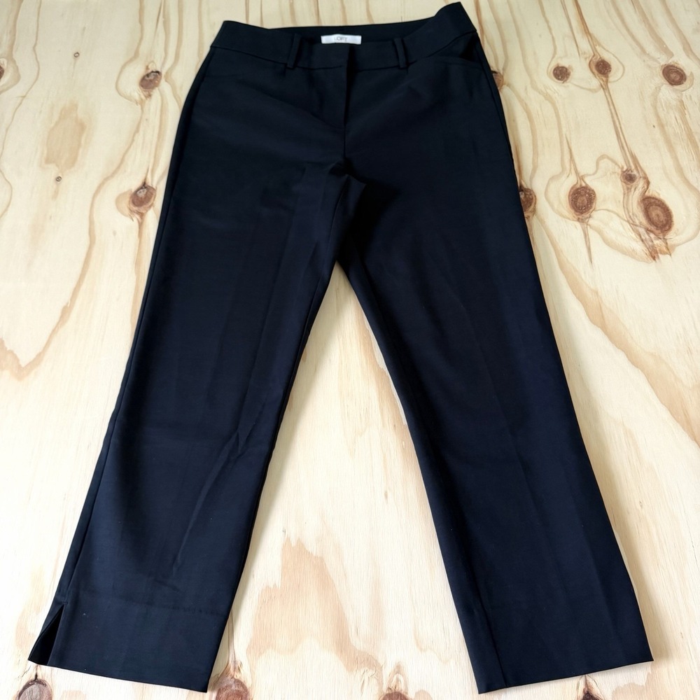 Loft Marisa High Rise Ankle Black Career Dress Pants Womens Size 6 Stretch - Picture 1 of 12